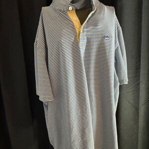 Striped Blue and Yellow Men's Shirt
